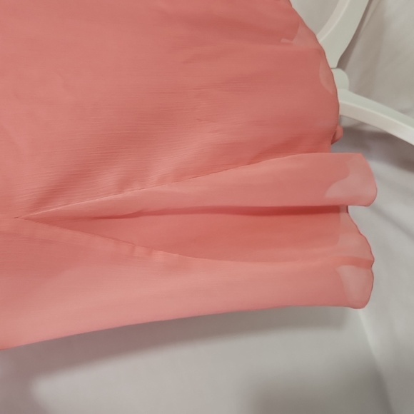 New York City Design Co Skirt Pink Lined Pleat Elastic Waist Chiffon SZ 5X Flowy - Picture 4 of 12